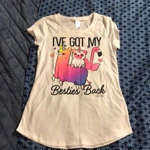 GIRLS YOUTH JUSTICE & CAT&JACK TOPS SZ10-12, 1 NWT